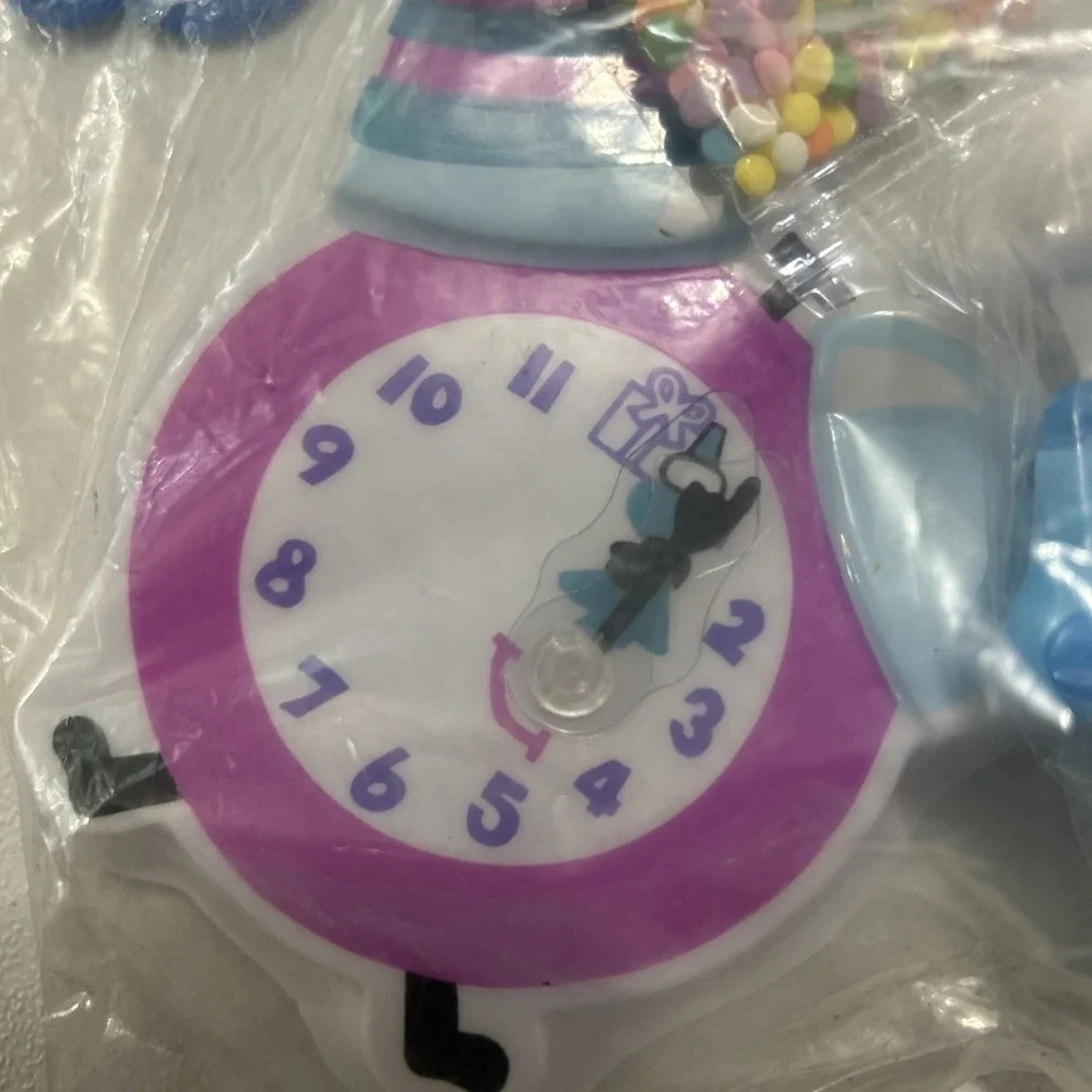 Vtg Blue's Clues Chef Blue Clock Cake Topper NIP